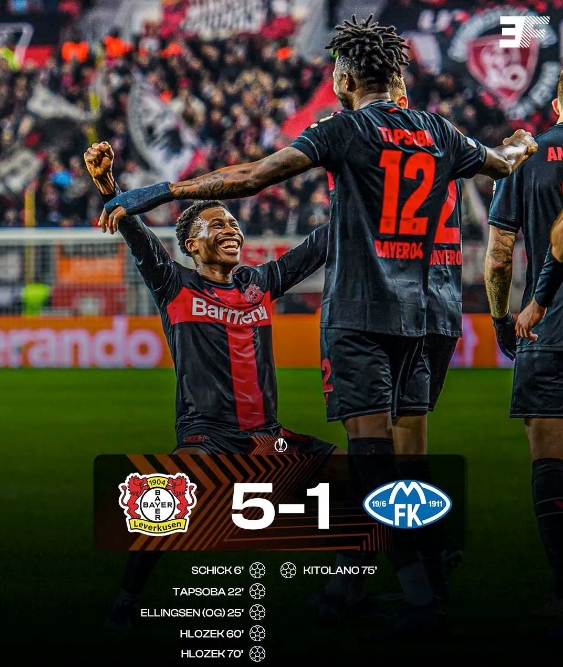 勒沃庫(kù)森全勝晉級(jí)!歐聯(lián)杯16強(qiáng)門票已拿下